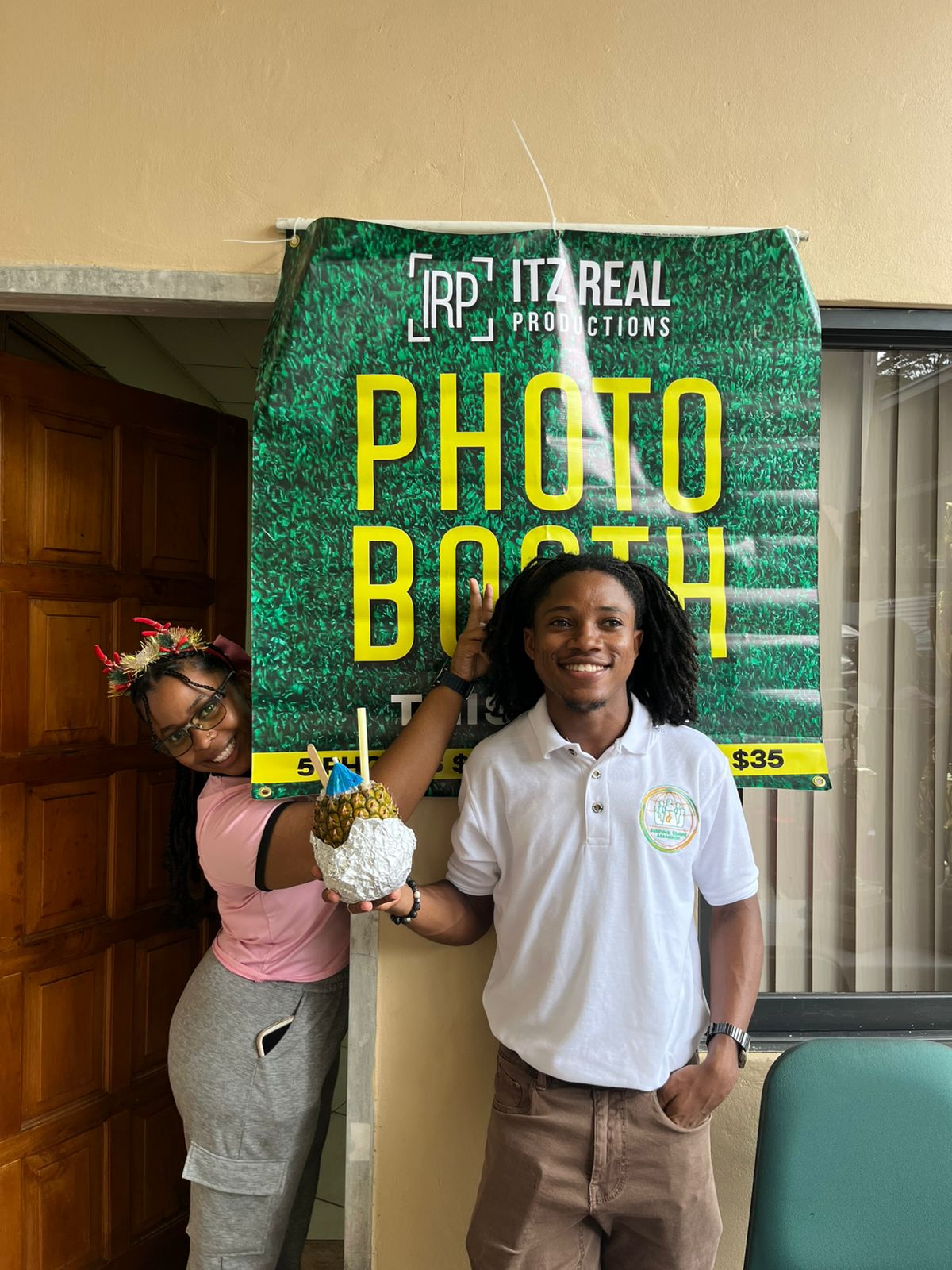 A display of creative student-made products, showcasing the innovative spirit of the university's young entrepreneurs