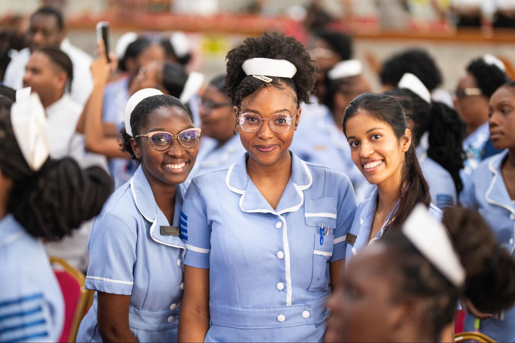 USC Nursing student ceremony group picture